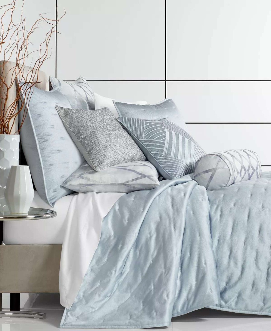 Designer Bedding * | Hotel Collection Dimensional Quilted Sham, King, Created For Macy'S Blue