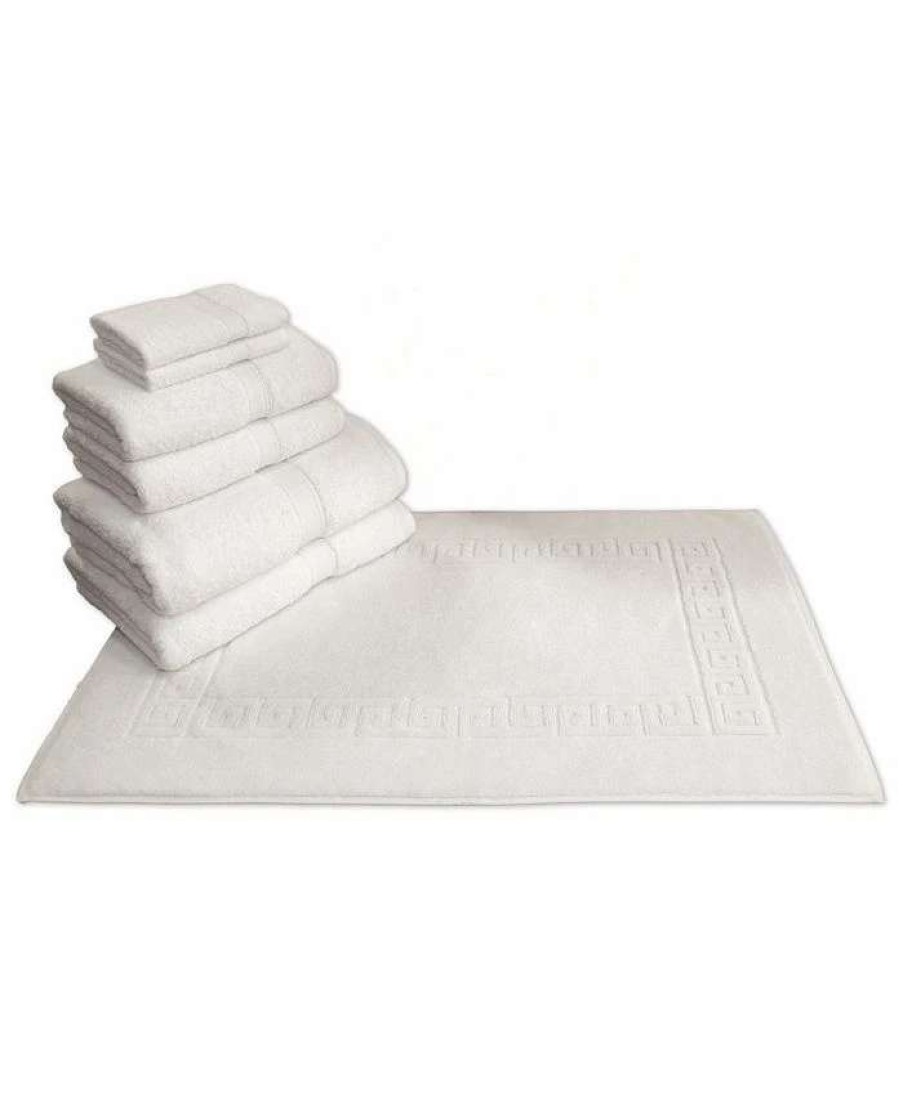 Bath Towels * | Linum Home 100% Turkish Cotton Terry 7-Pc. Towel Set White