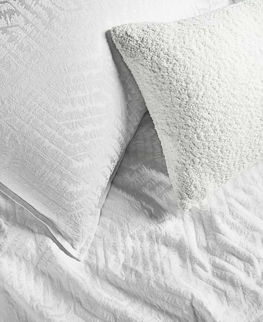 Designer Bedding * | Hotel Collection Etched Geo Sham, Standard, Created For Macy'S White