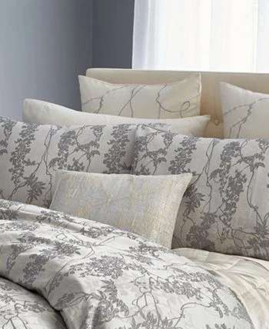 Designer Bedding * | Michael Aram Wisteria King Sham Grey