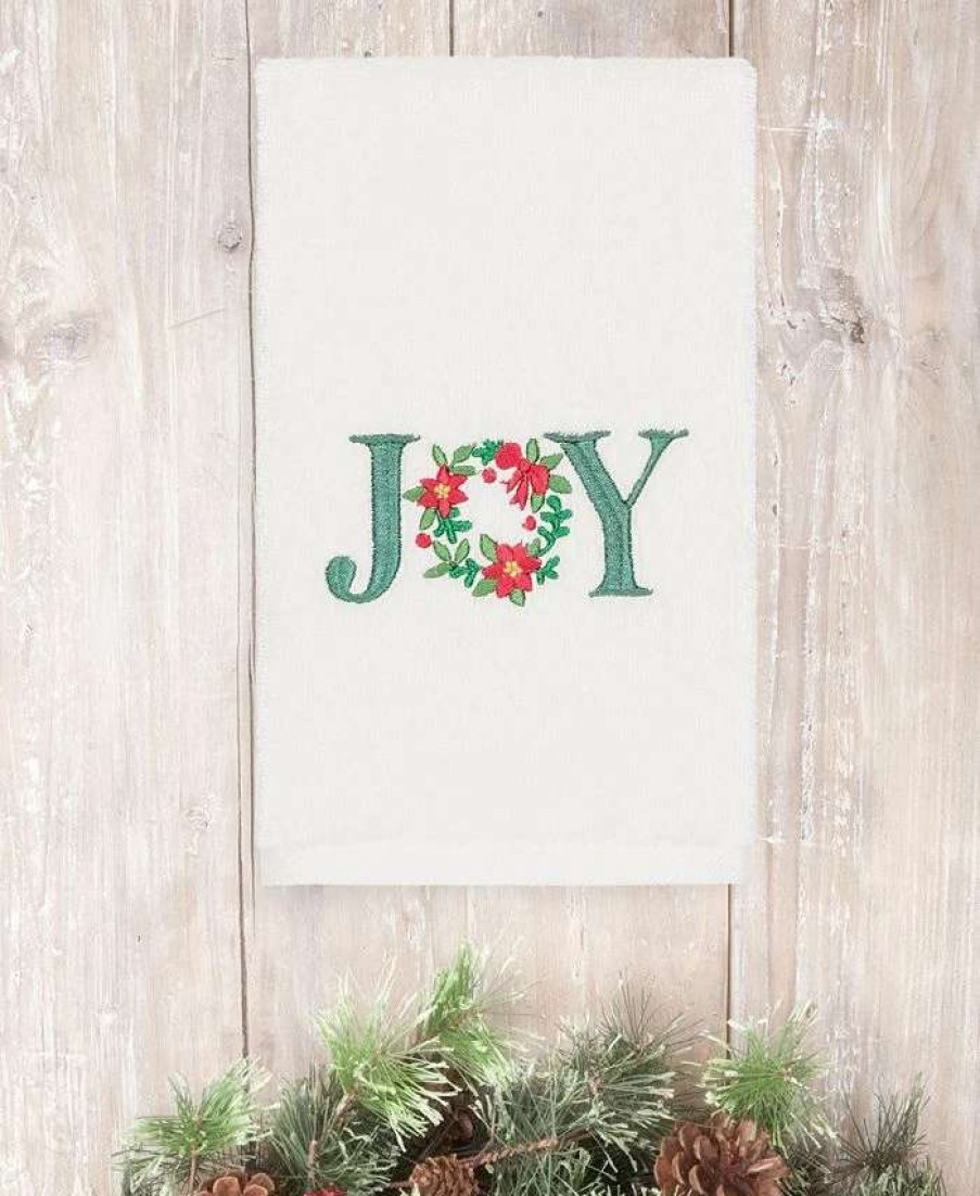 Bath Towels * | Linum Home Christmas Joy 100% Turkish Cotton Hand Towel