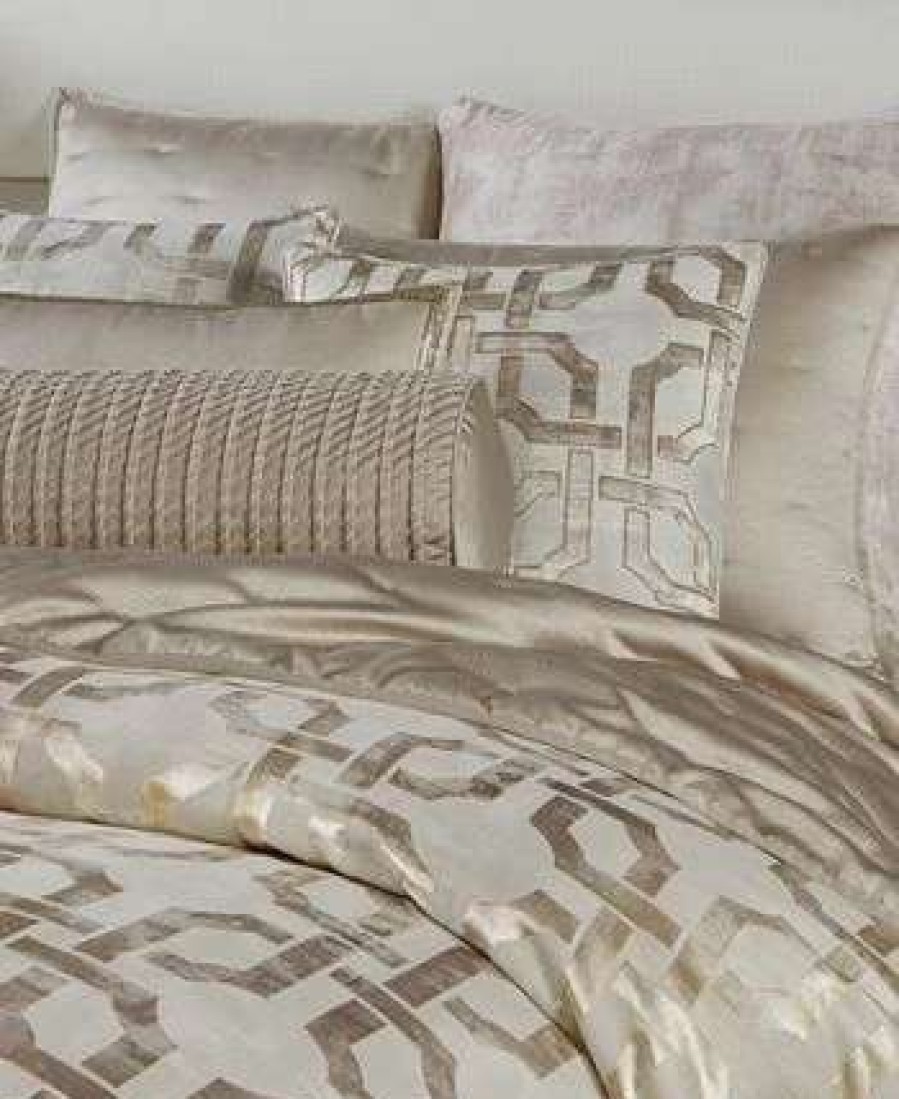 Designer Bedding * | Hotel Collection Fresco Sham, King, Created For Macy'S Gold