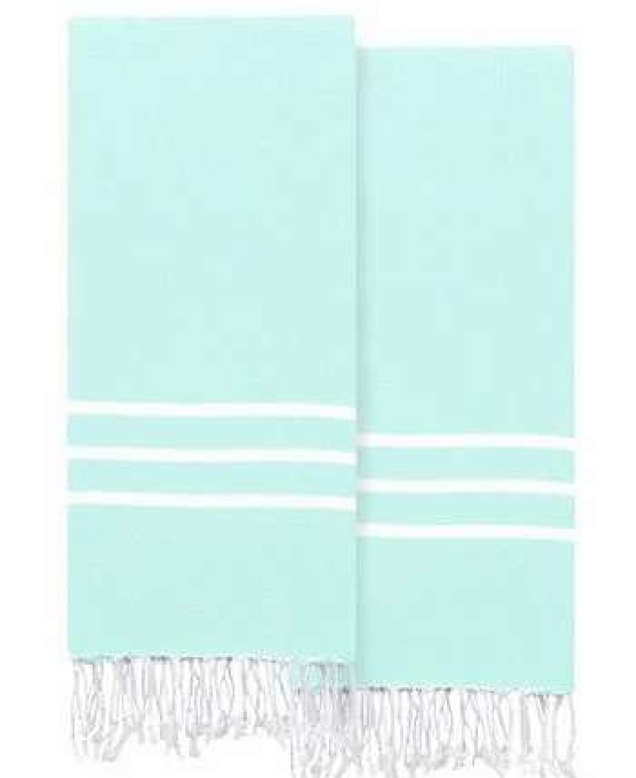 Bath Towels * | Linum Home Textiles Alara Pestemal Pack Of 2 100% Turkish Cotton Beach Towel