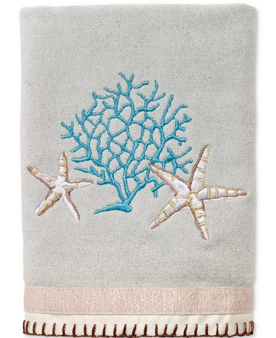 Bath Towels * | Avanti Beachcomber Cotton Embroidered