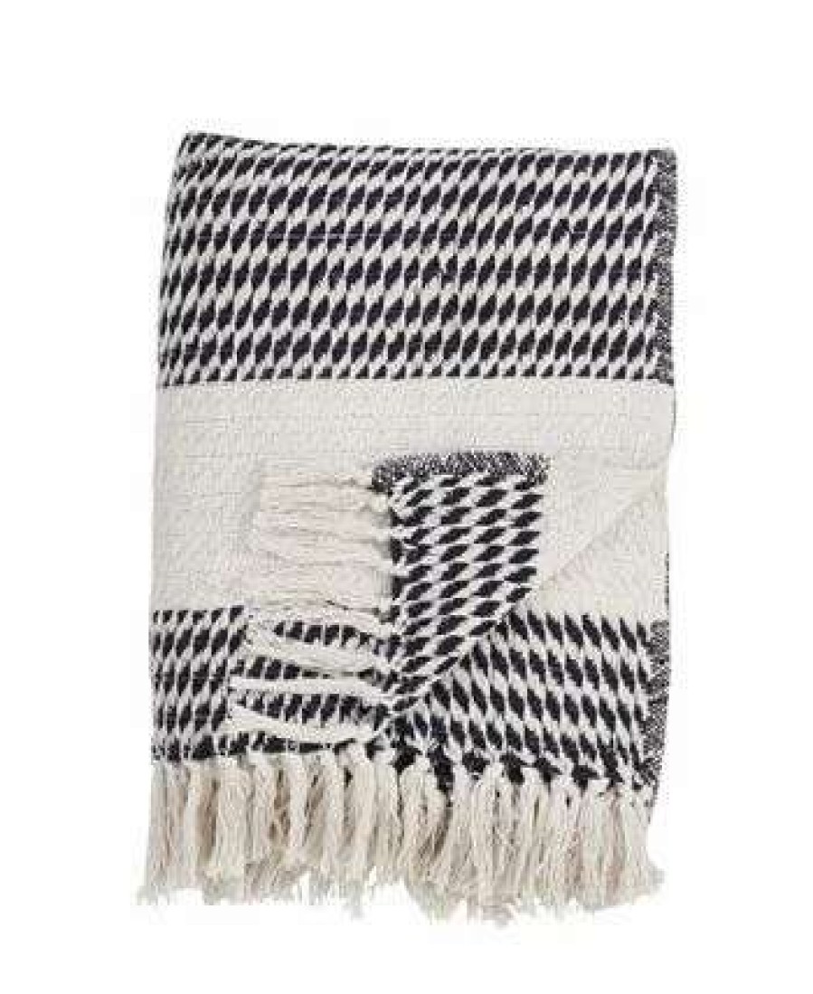 Blankets & Throws * | Saro Lifestyle Diamond Weave Design Throw