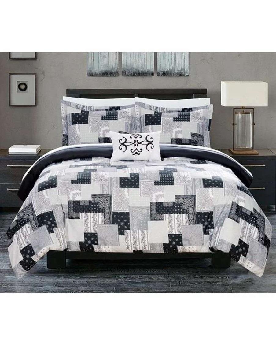 Duvet Covers & Sets * | Chic Home Utopia 8 Piece King Bed In A Bag Duvet Set