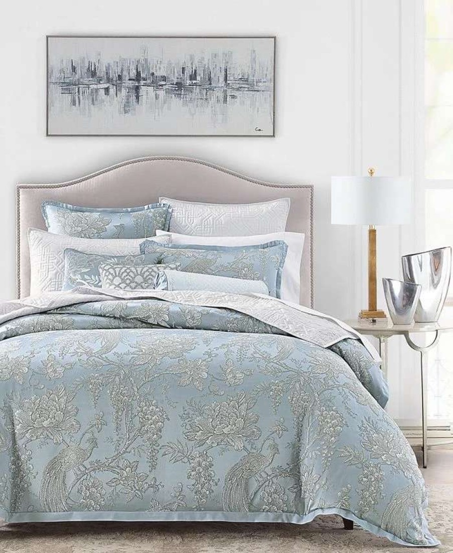 Duvet Covers & Sets * | Hotel Collection Peony Lane Duvet Cover, Full/Queen, Created For Macy'S Blue