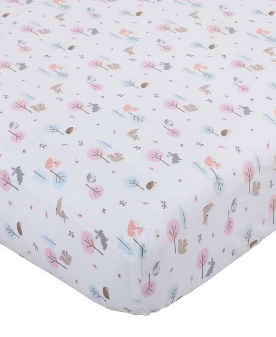 Sheets & Pillowcases * | Carter'S Woodland Print Mini Crib Sheet Pink