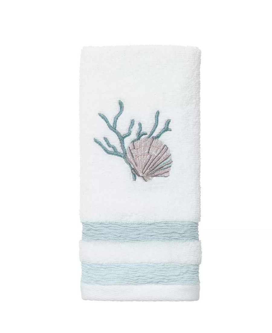 Bath Towels * | Avanti Coastal Terrazzo Hand Towel White