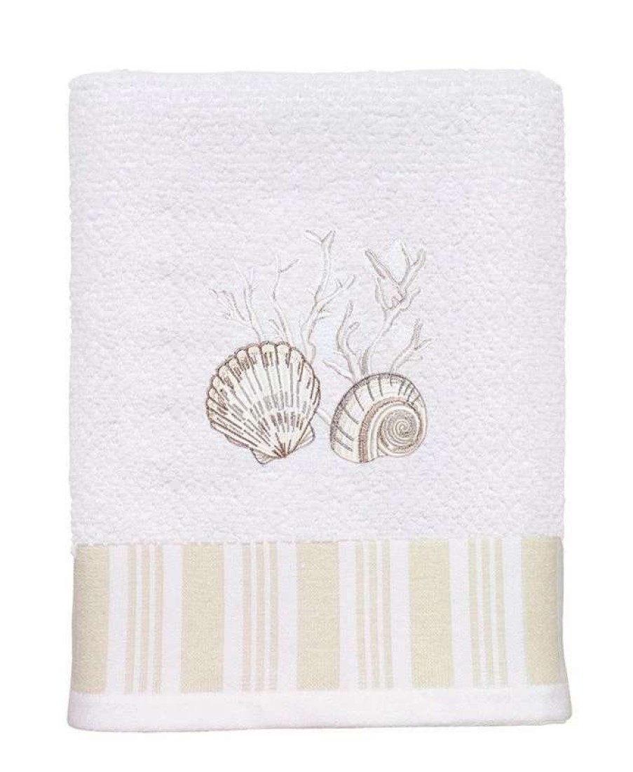 Bath Towels * | Avanti Destin Hand Towel White