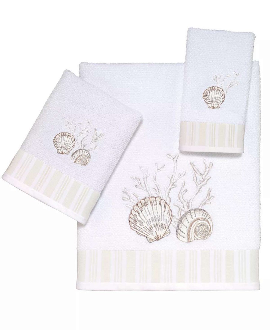 Bath Towels * | Avanti Destin Hand Towel White