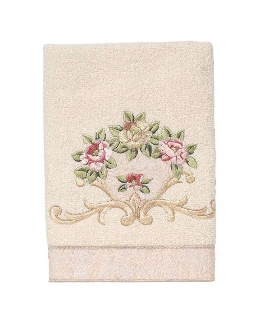 Bath Towels * | Avanti Rosefan Hand Towel, 16 28 Ivory