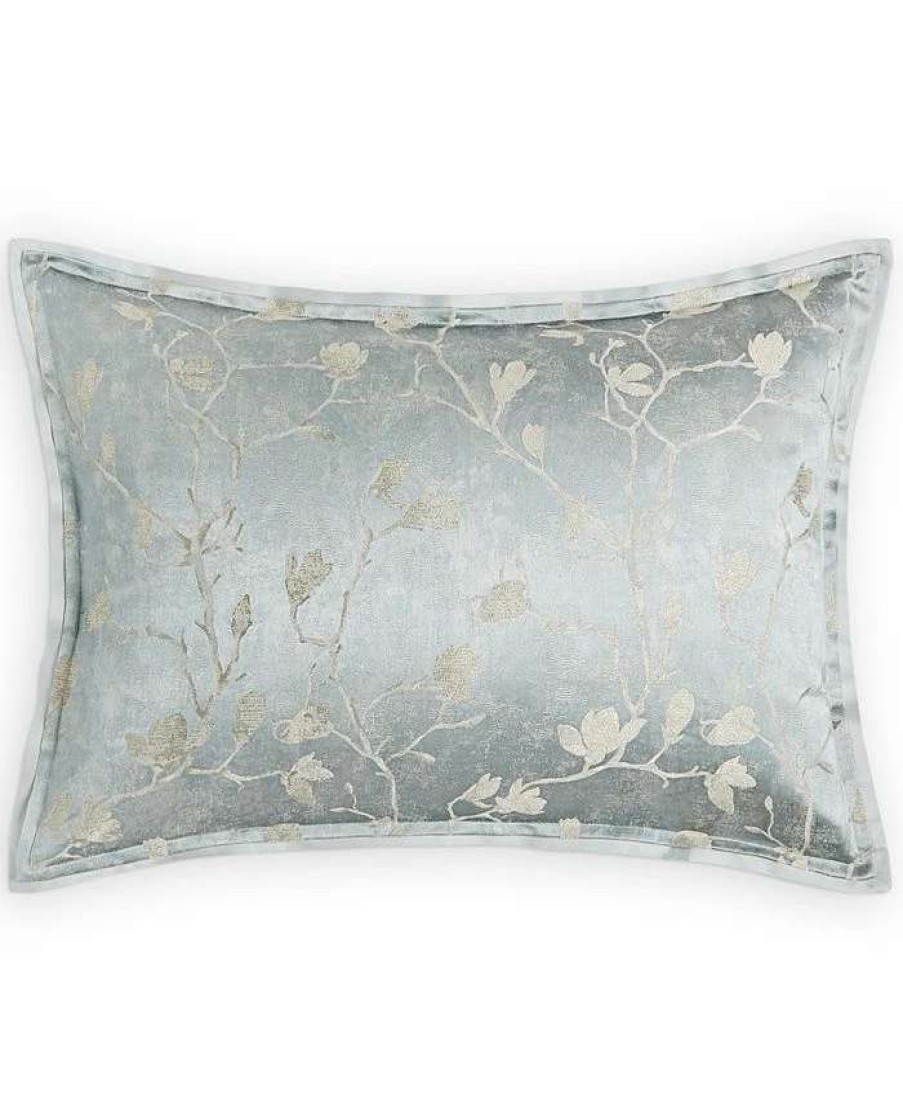 Designer Bedding * | Hotel Collection Sakura Blossom Sham, Standard, Created For Macy'S Slate Blue