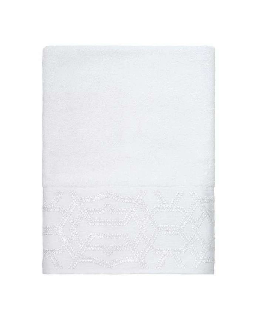 Bath Towels * | Avanti Serafina Bath Towel White