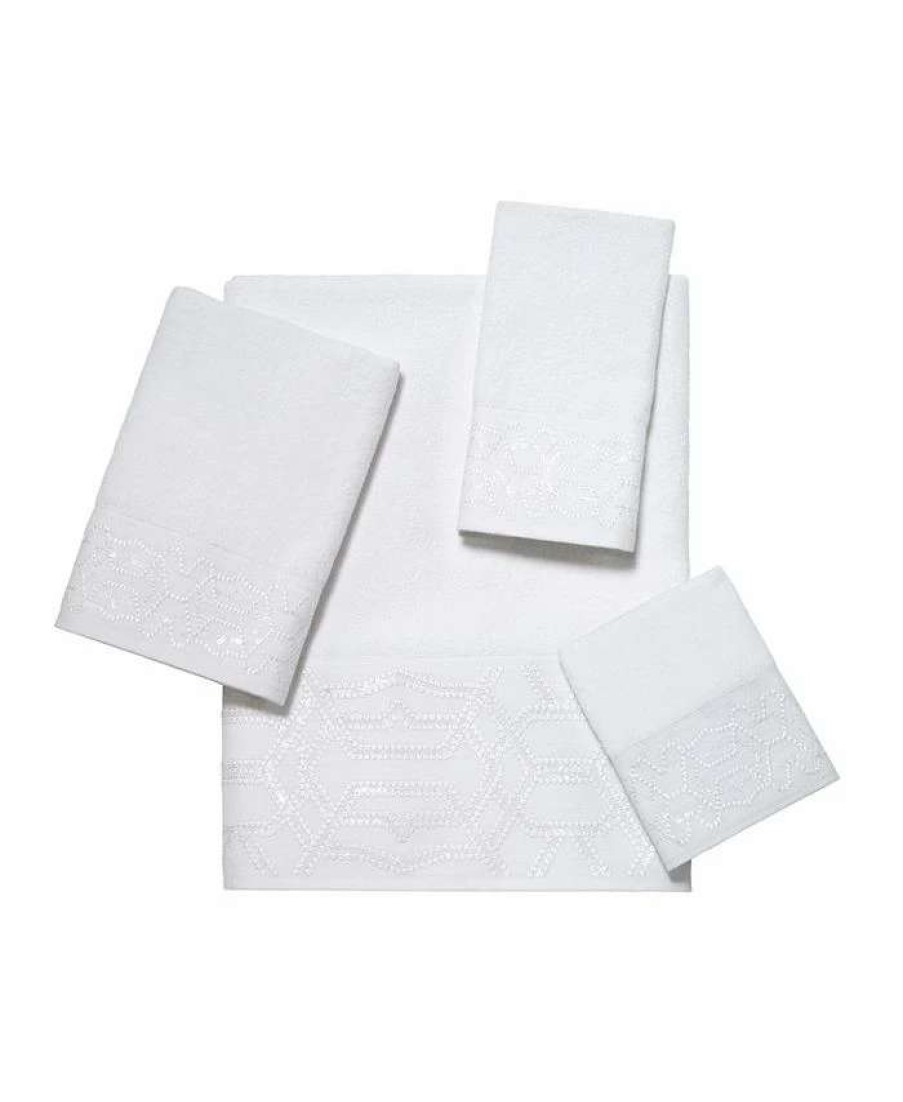 Bath Towels * | Avanti Serafina Bath Towel White