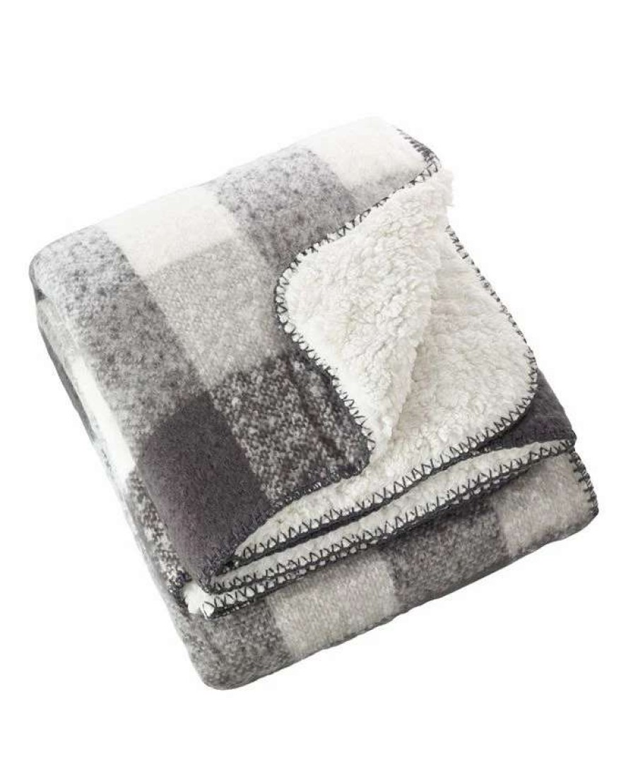 Blankets & Throws * | Saro Lifestyle Herpa Throw Gray