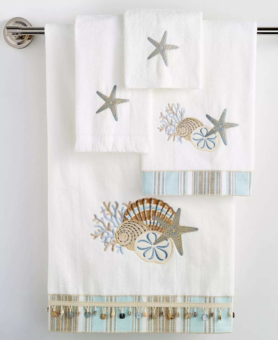 Bath Towels * | Avanti By The Sea 13 X 13 Wash Towel White