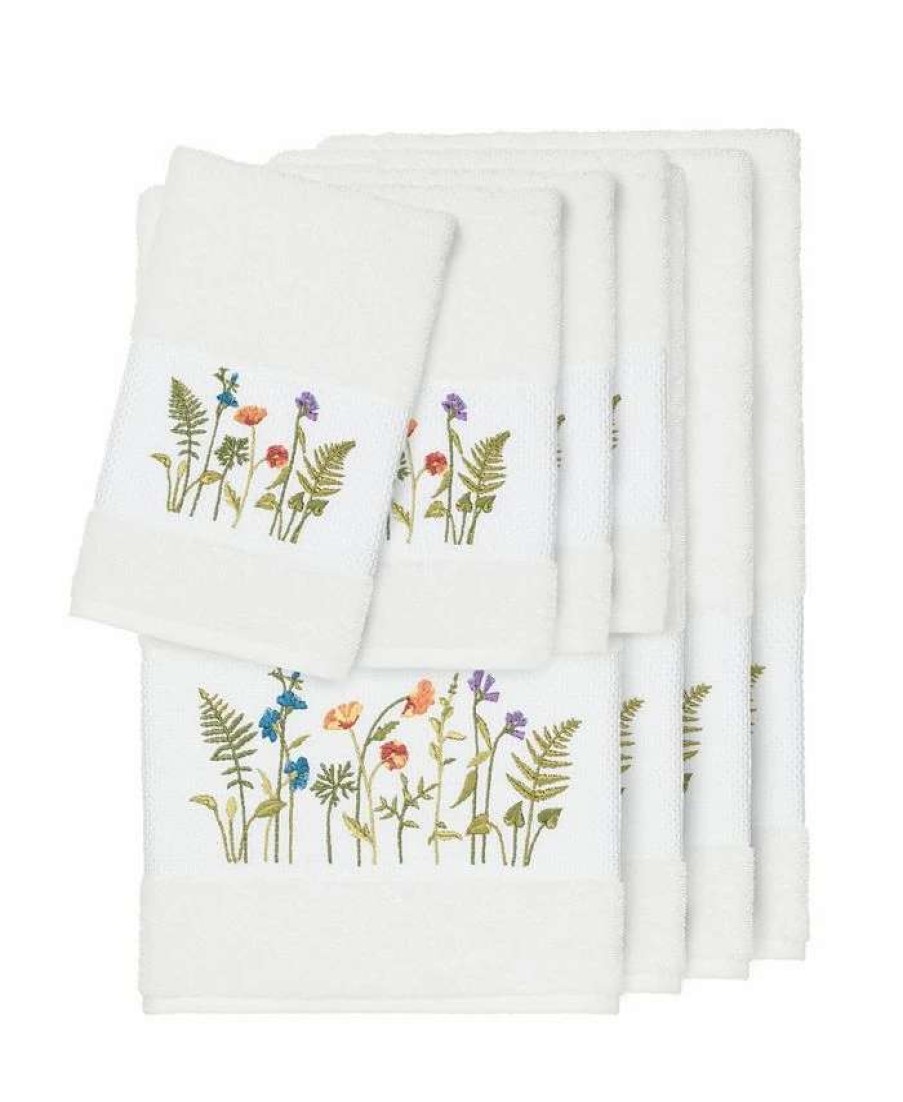 Bath Towels * | Linum Home Turkish Cotton Serenity 8-Pc. Embellished Towel Set