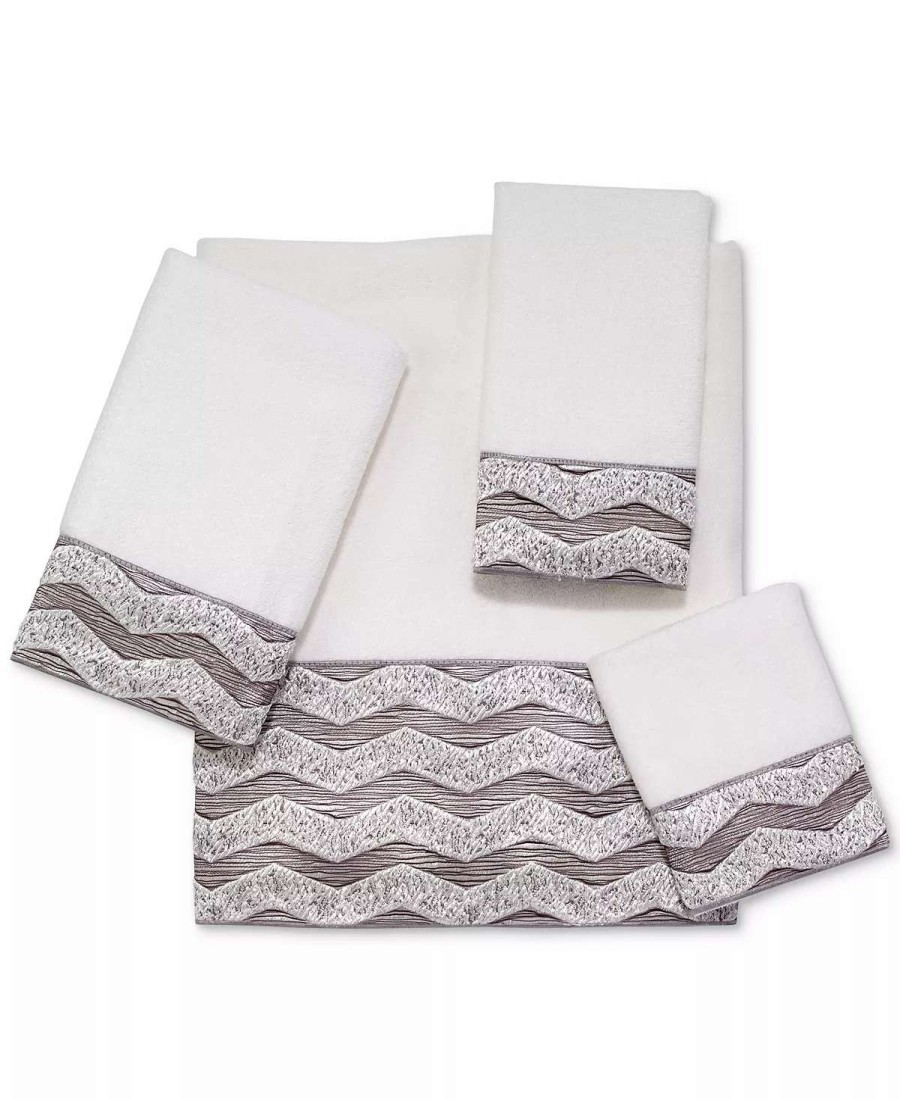 Bath Towels * | Avanti Galaxy Chevron 11 X 18 Fingertip Towel