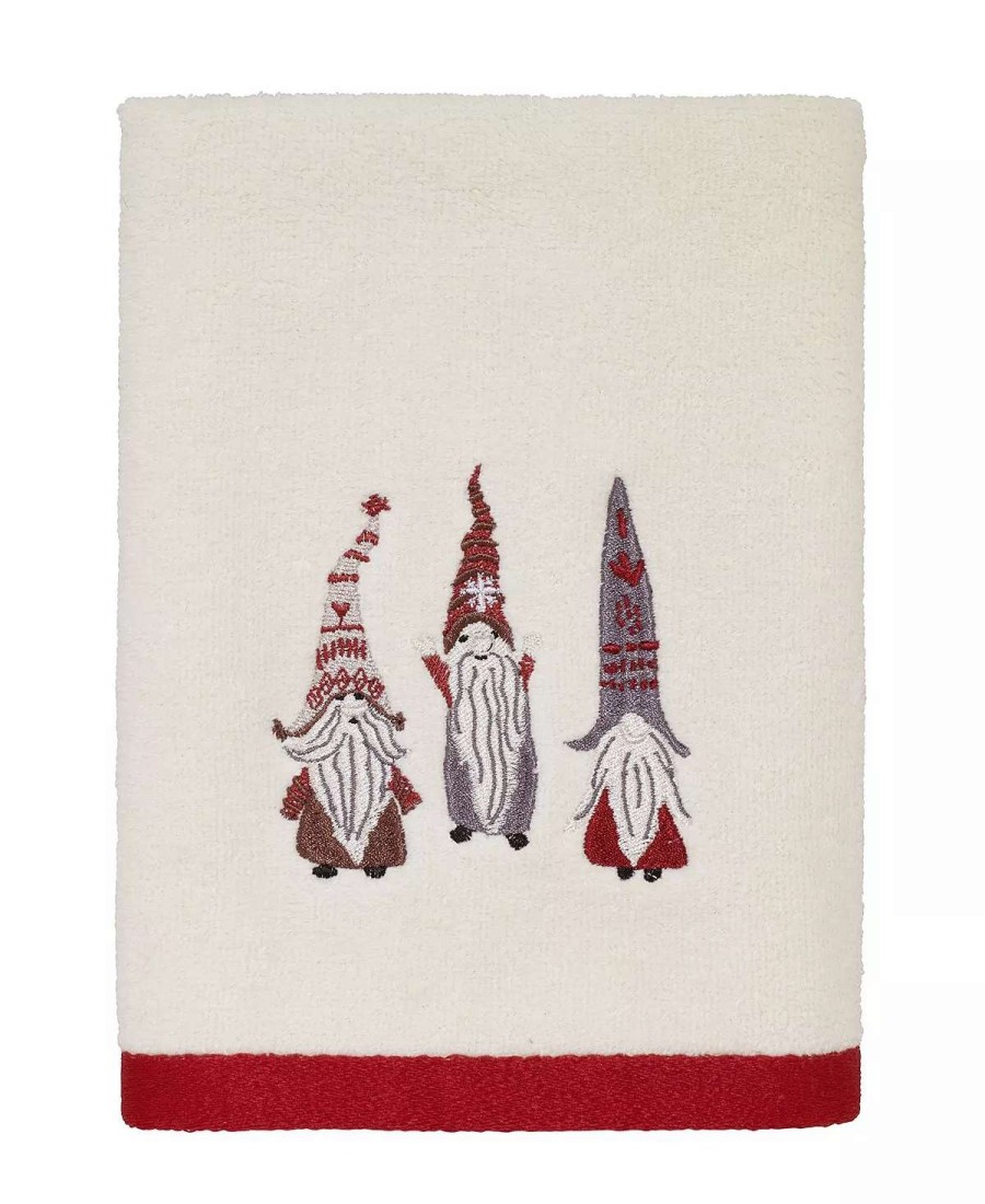 Bath Towels * | Avanti Christmas Gnomes Hand Towel Ivory