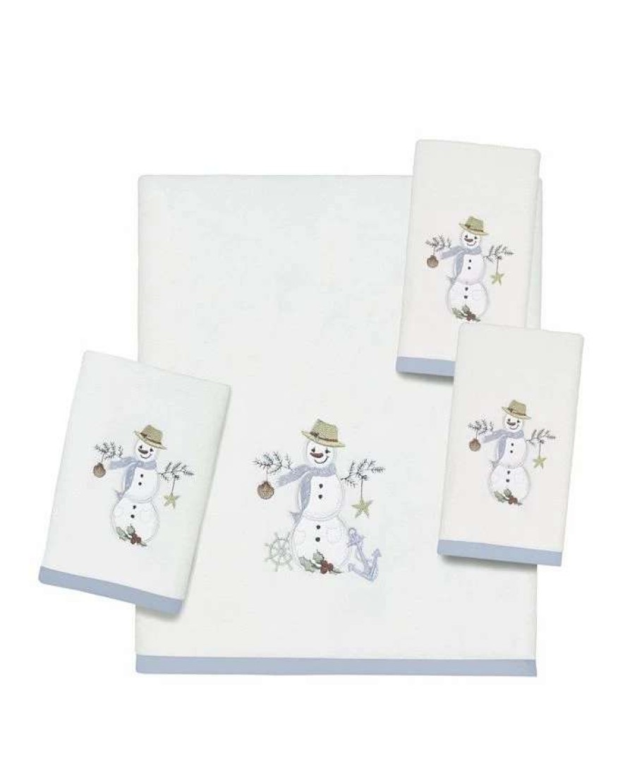 Bath Towels * | Avanti Coastal Snowman Towel Collection