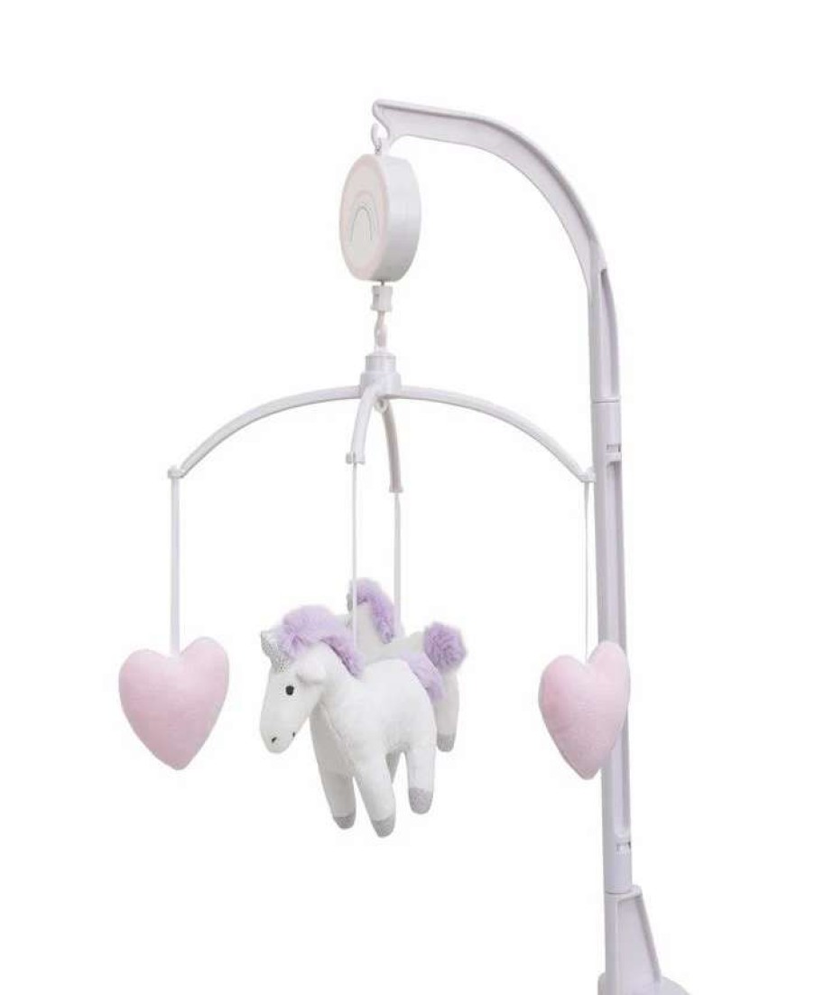 Designer Bedding * | Carter'S Unicorn Snuggles Musical Mobile Pink