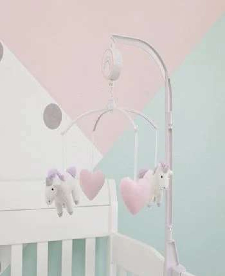 Designer Bedding * | Carter'S Unicorn Snuggles Musical Mobile Pink