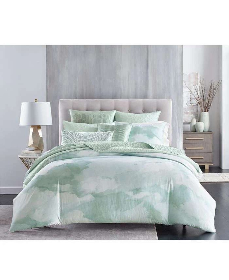 Duvet Covers & Sets * | Hotel Collection Panorama Duvet Cover, King, Created For Macy'S Seafoam