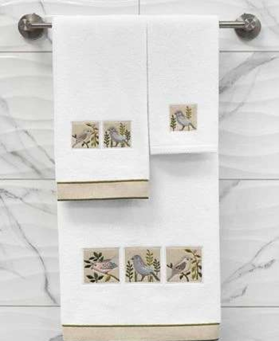 Bath Towels * | Linum Home Textiles Turkish Cotton Belinda Embellished Hand Towel Set, 2 Piece