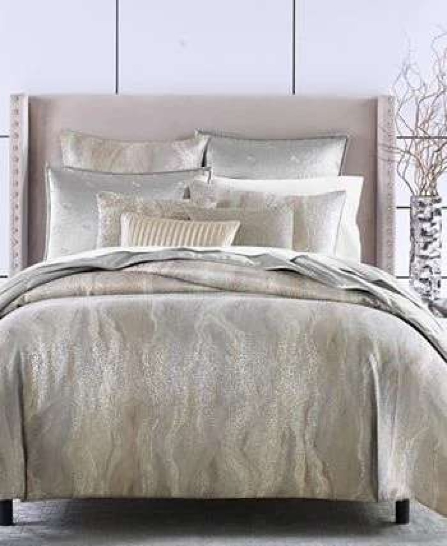 Duvet Covers & Sets * | Hotel Collection Terra Duvet Cover, Full/Queen, Created For Macy'S Grey