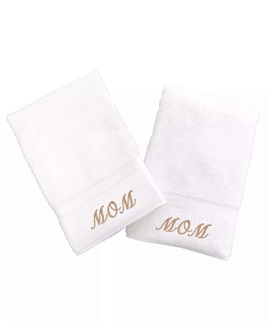 Bath Towels * | Linum Home 100% Turkish Cotton Mom 2-Pc. Hand Towel Set Gold