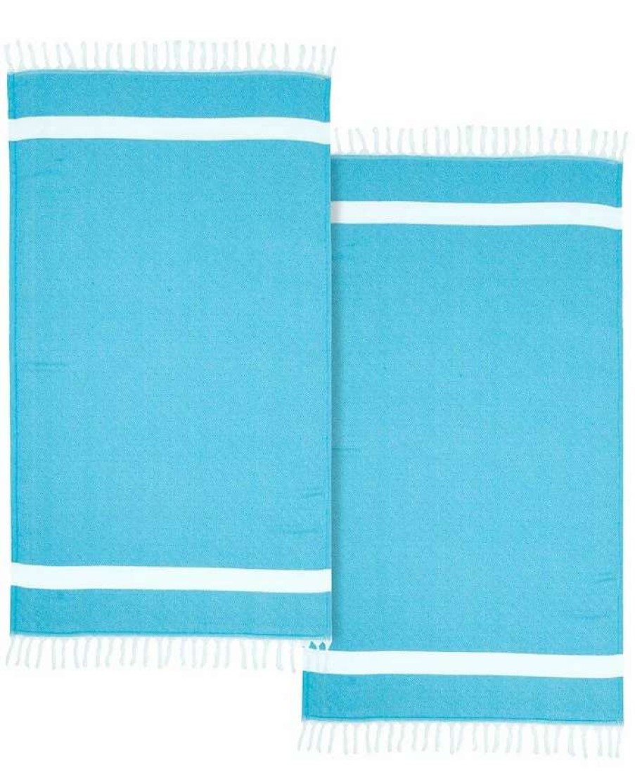 Bath Towels * | Linum Home Textiles 100% Turkish Cotton Diamond Pestemal Beach Towel Collection, 2 Piece