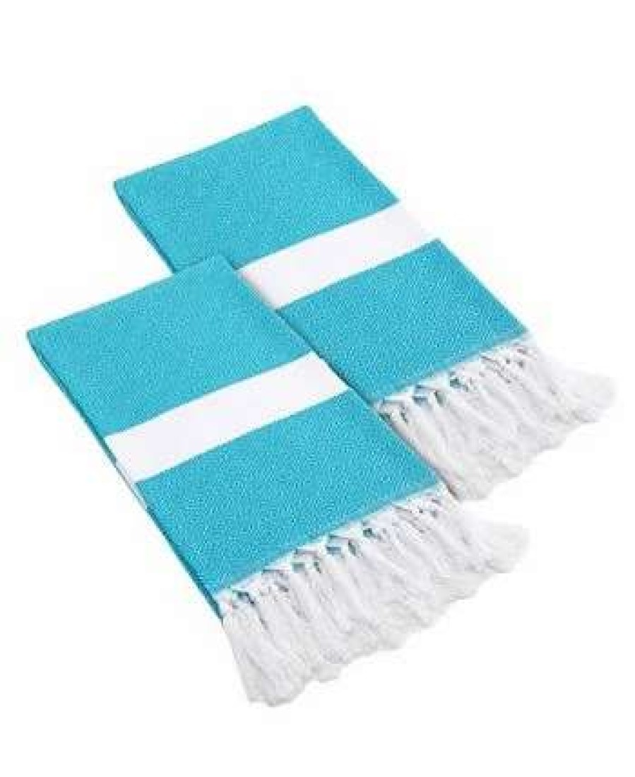 Bath Towels * | Linum Home Textiles 100% Turkish Cotton Diamond Pestemal Beach Towel Collection, 2 Piece