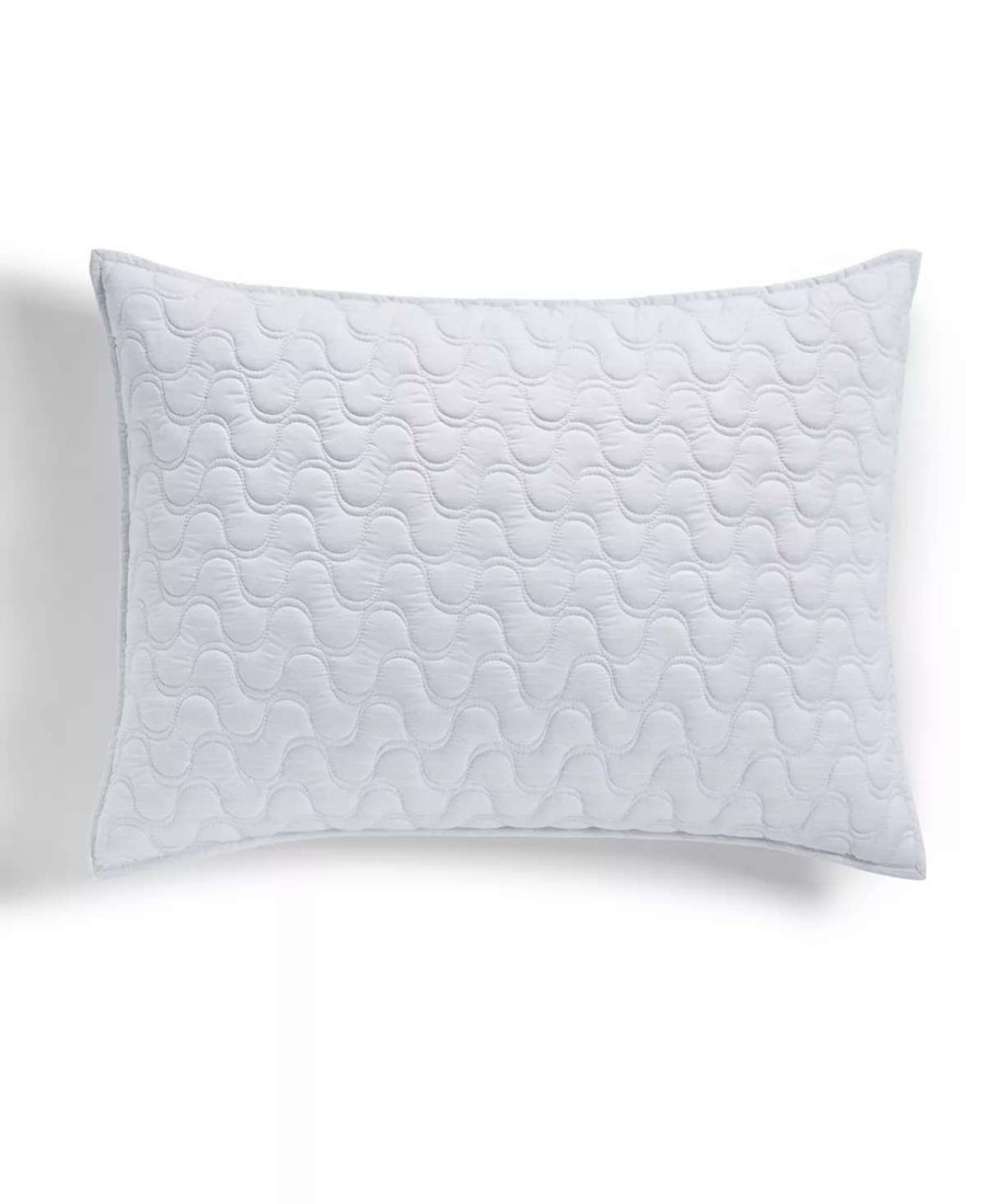 Designer Bedding * | Hotel Collection Lagoon Quilted Sham, King, Created For Macy'S Sea Blue