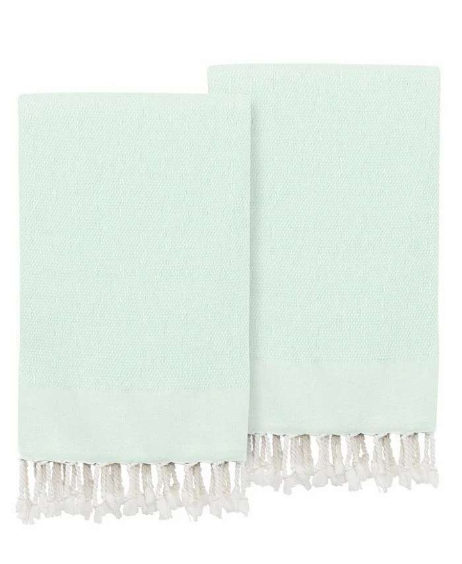 Bath Towels * | Linum Home Textiles Turkish Cotton Fun In Paradise Pestemal Hand Or Guest Towels, Set Of 2