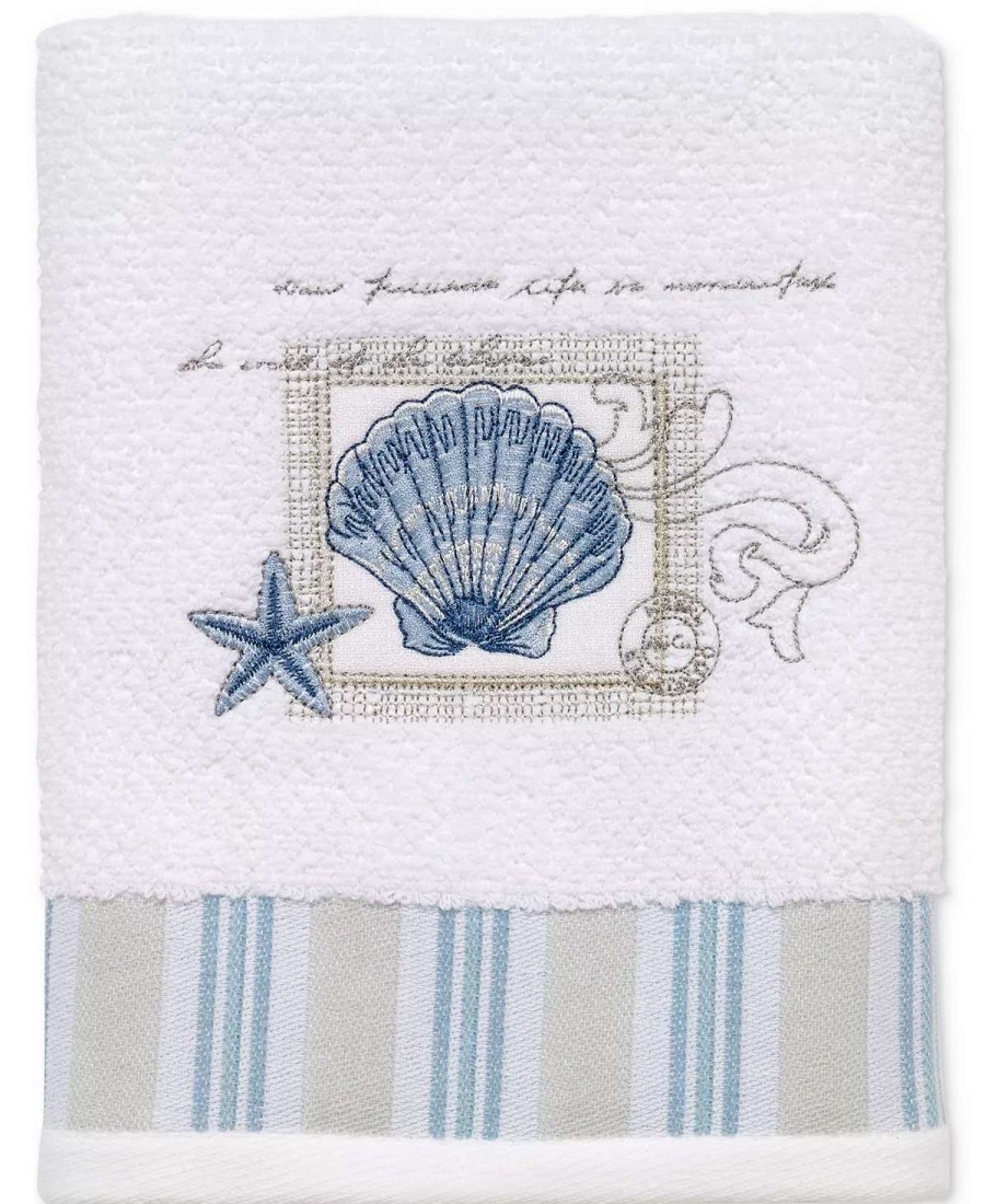 Bath Towels * | Avanti Island View Cotton Embroidered