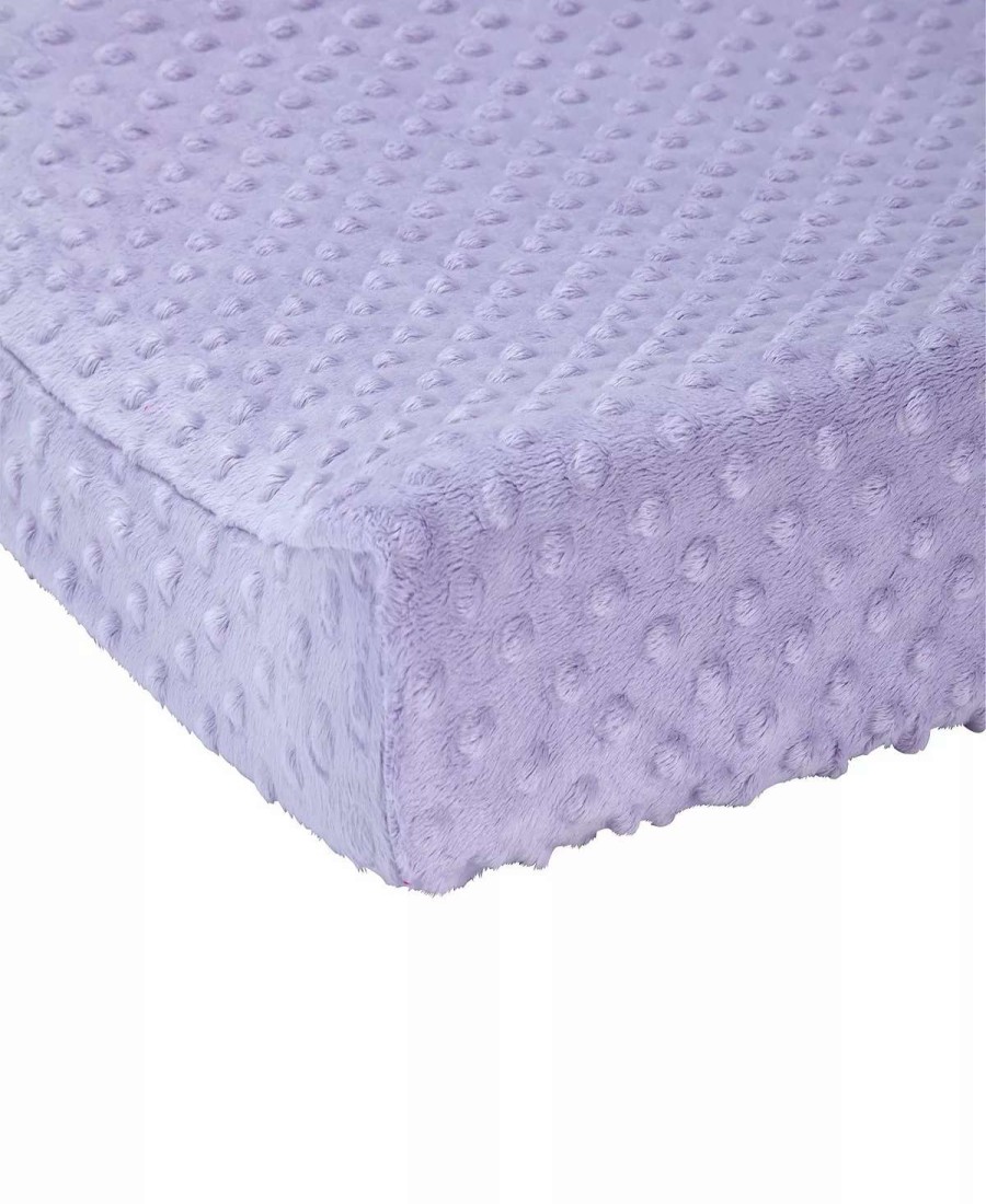 Designer Bedding * | Carter'S Plush Velboa Bubble Dot Changing Pad Cover