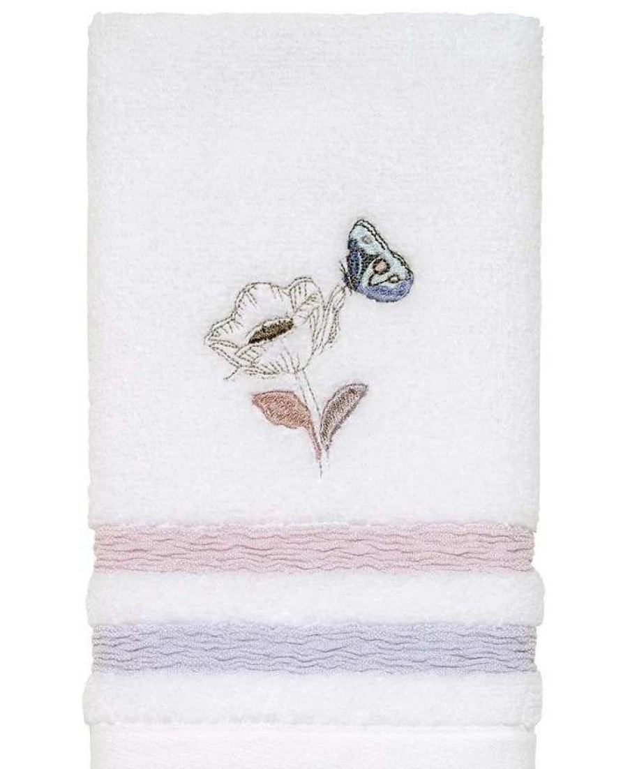 Bath Towels * | Avanti In The Garden Fingertip Towel White