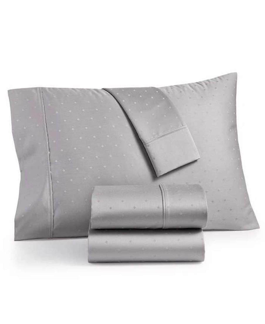 Sheets & Pillowcases * | Aq Textiles Bergen House Diamond Dot Extra Deep Pocket 100% Certified Egyptian Cotton 1000 Thread Count 4 Pc. Sheet Set, California King