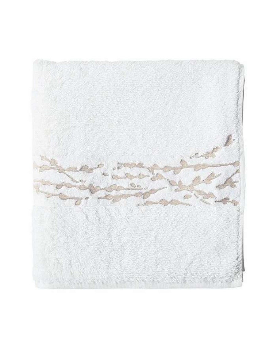 Bath Towels * | Michael Aram Willow Cotton Bath Towel White