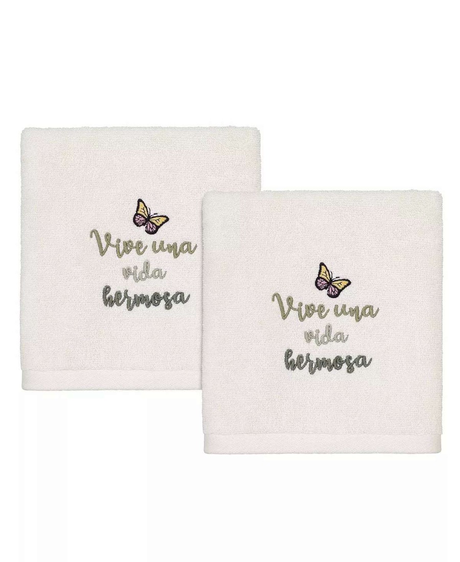 Bath Towels * | Avanti Live Hand Towel Set, 2 Piece Ivory