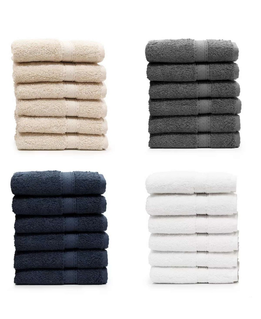 Bath Towels * | Linum Home Sinemis 6-Pc. Terry Washcloth Set