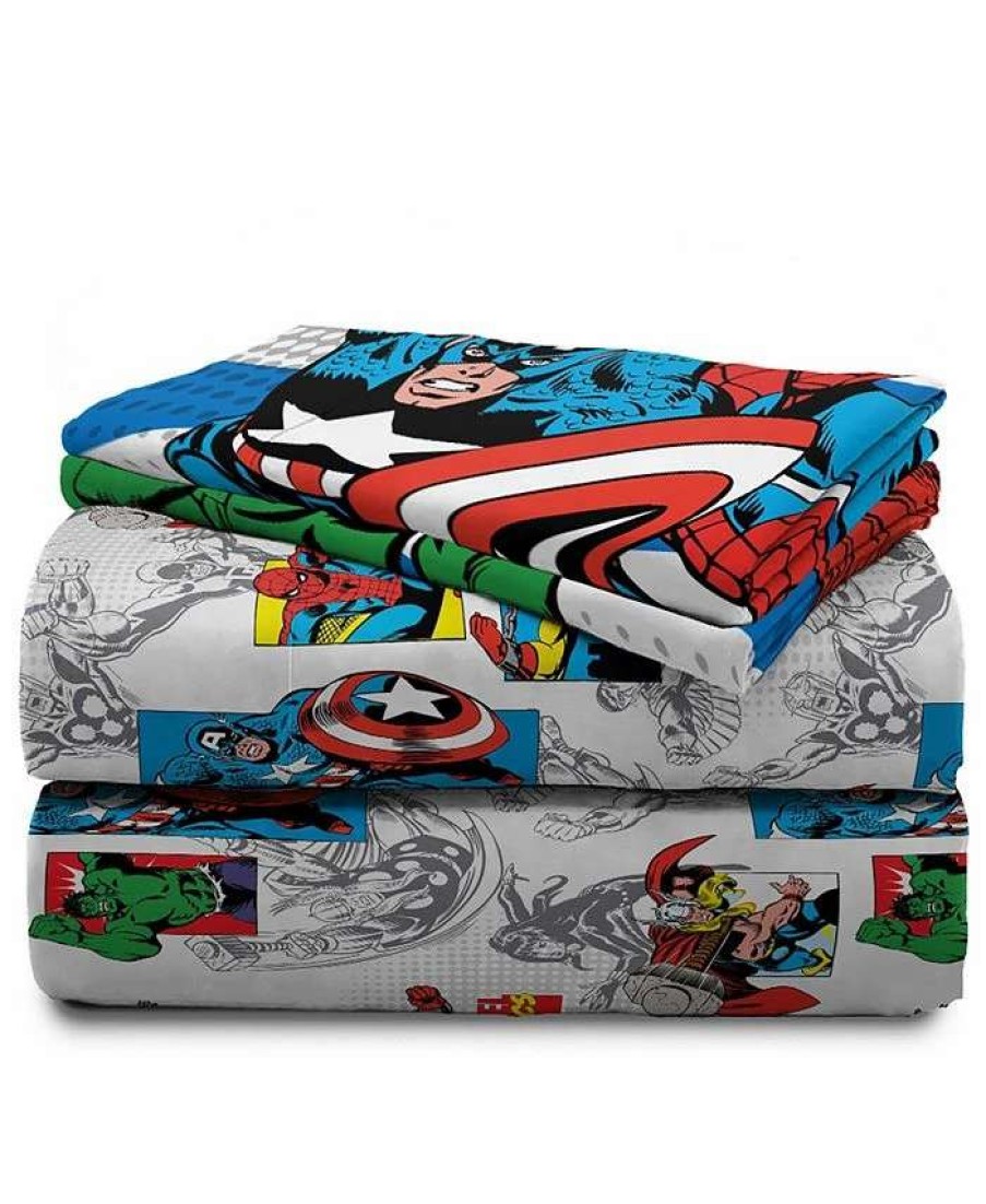 Sheets & Pillowcases * | Marvel Avengers 3-Piece Twin Sheet Set Multi