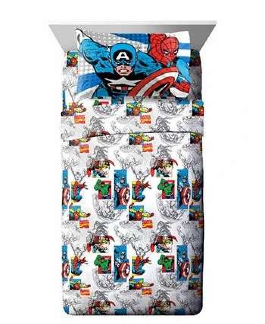 Sheets & Pillowcases * | Marvel Avengers 3-Piece Twin Sheet Set Multi