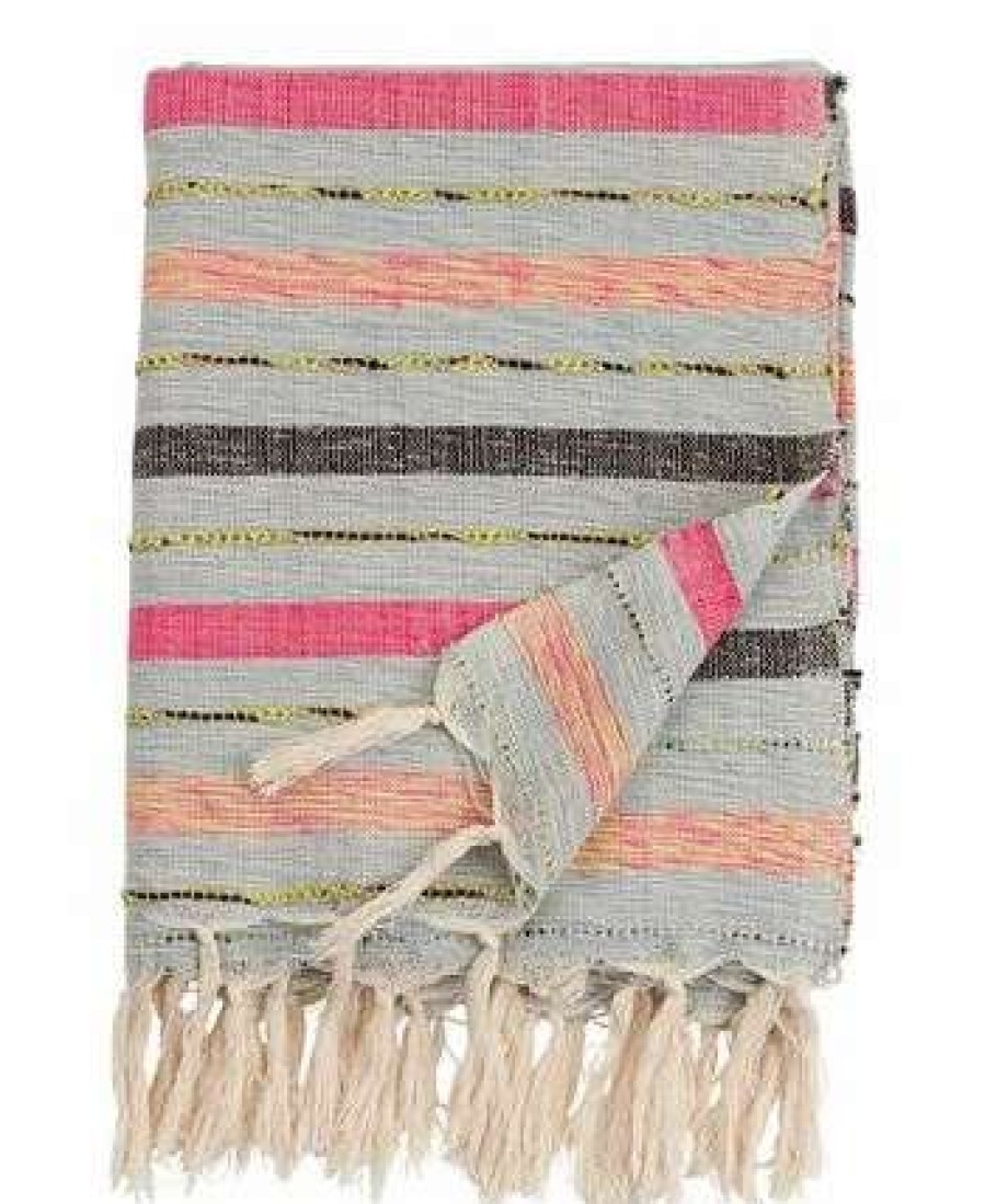 Blankets & Throws * | Saro Lifestyle Pe Design Throw, 60 X 50 Multi