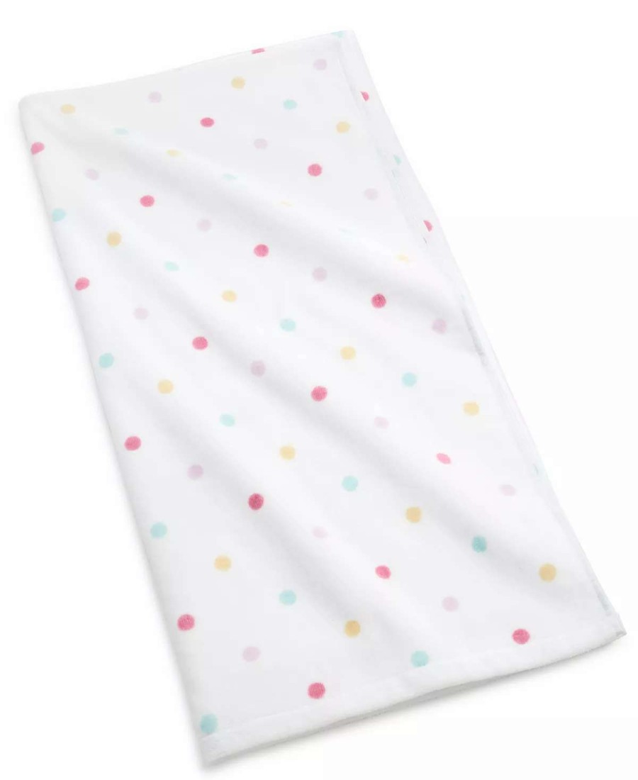 Bath Towels * | Charter Club Kids Multi Dot Bath Towel, 25 X 50, Created For Macy'S White