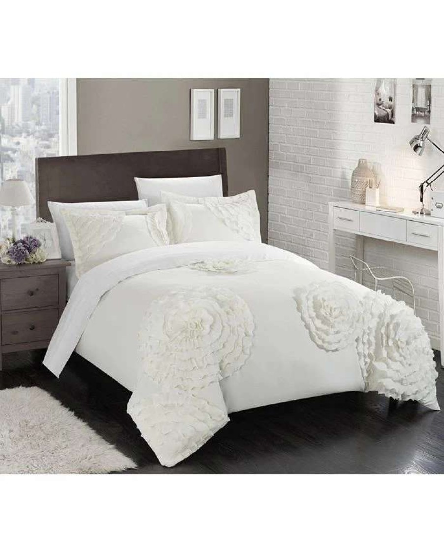 Duvet Covers & Sets * | Chic Home Birdy 3 Pc Queen Duvet Cover Set