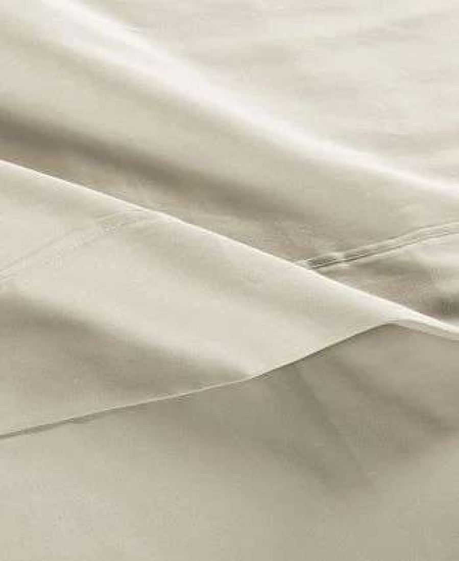 Sheets & Pillowcases * | Anne Klein Reverie Cotton Under 200-Thread Count 4 Piece Full Solid Sheet Set Sand