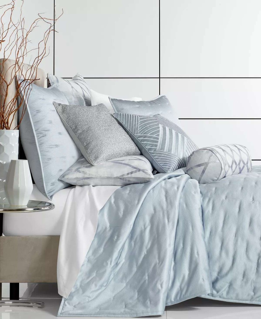 Designer Bedding * | Hotel Collection Dimensional Quilted Sham, Standard, Created For Macy'S Blue