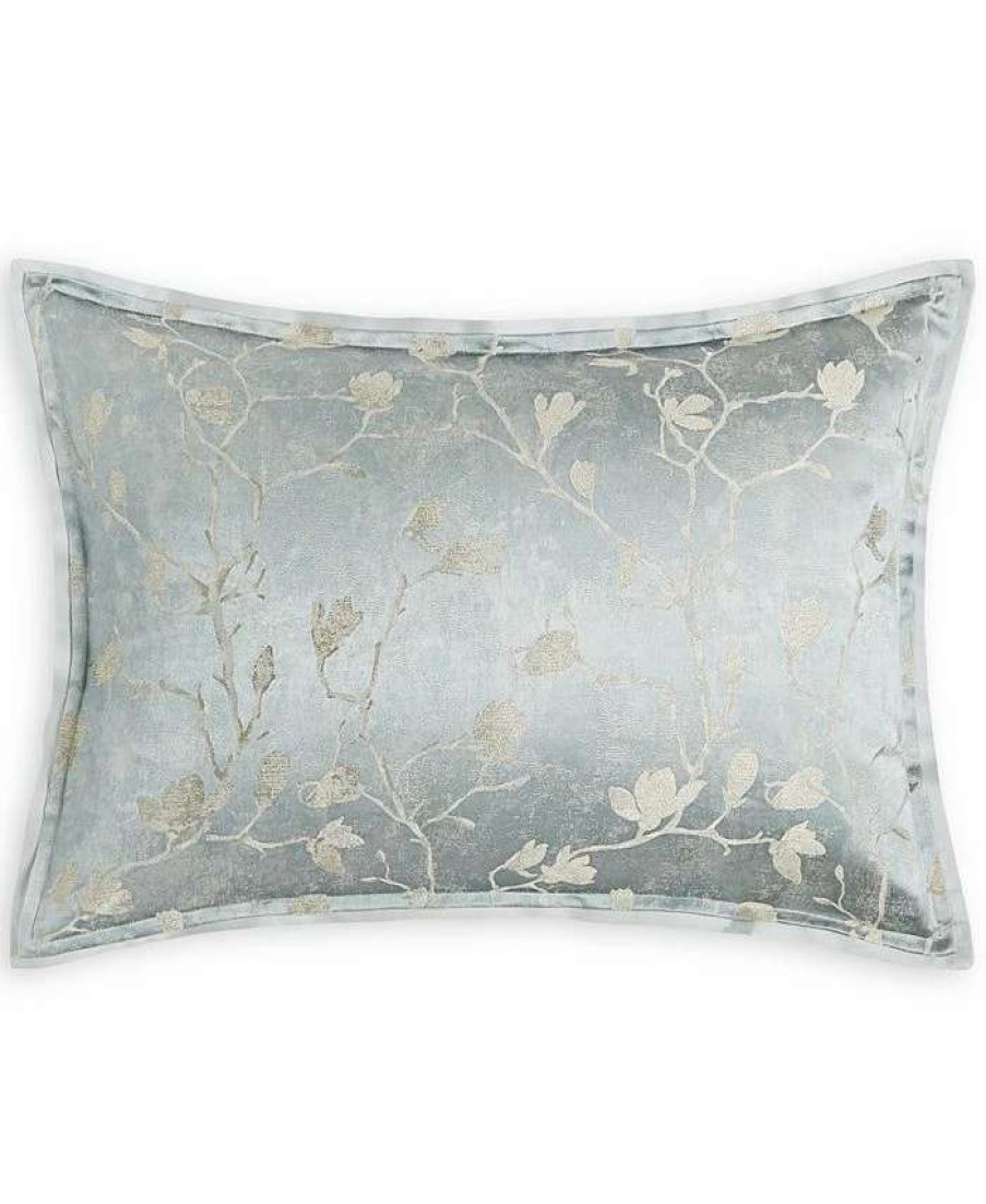 Designer Bedding * | Hotel Collection Sakura Blossom Sham, King, Created For Macy'S Slate Blue